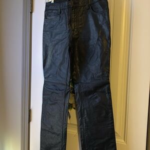 Lady’s Black Leather Gap Pants